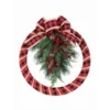 Haute Decor 18" Buffalo Check Homespun Christmas Wreath