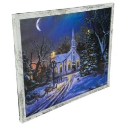 Northlight LED Lighted Church Framed Christmas Wall Canvas Art 13 Northlight LED Lighted Church Framed Christmas Wall Canvas Art -Northlight Sale Store D361837S 12