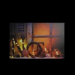 Northlight Noel & Flickering Candles Christmas LED Lighted Canvas Wall Art -Northlight Sale Store D361850S 2
