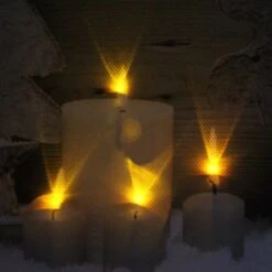 Northlight LED Lighted Flickering Candles And Winter Wooden Moose Canvas Wall Art -Northlight Sale Store D361863S 2