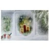 Northlight LED Lighted Snowy Window Pane And Candles Christmas Canvas Wall Art