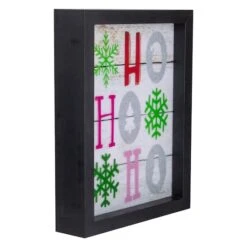 Northlight LED Lighted "HO HO HO" With Snowflakes Christmas Wall Art -Northlight Sale Store D361882S 3