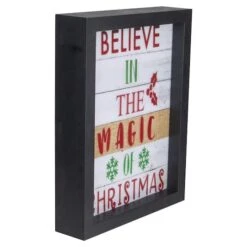 Northlight LED Lighted 'Believe In The Magic Of Christmas' Shadow Box Wall Art -Northlight Sale Store D361883S 3