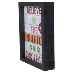 Northlight LED Lighted 'Believe In The Magic Of Christmas' Shadow Box Wall Art -Northlight Sale Store D361883S 4