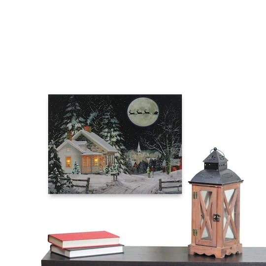 Northlight LED Lighted Santa Claus Coming To Town Christmas Wall Art 6 Northlight LED Lighted Santa Claus Coming To Town Christmas Wall Art - Image 6