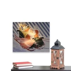 Northlight LED Back Lit Santa Claus & Sleigh Pepsi Christmas Wall Art 9 Northlight LED Back Lit Santa Claus & Sleigh Pepsi Christmas Wall Art -Northlight Sale Store D361888S 4
