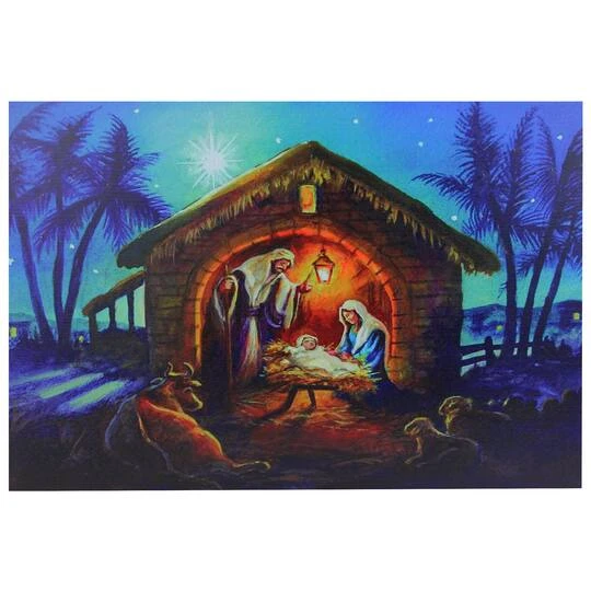 Northlight LED Fiber Optic Lighted Nativity Scene Christmas Wall Art 1 Northlight LED Fiber Optic Lighted Nativity Scene Christmas Wall Art