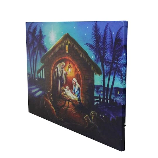 Northlight LED Fiber Optic Lighted Nativity Scene Christmas Wall Art 3 Northlight LED Fiber Optic Lighted Nativity Scene Christmas Wall Art - Image 3