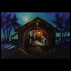 Northlight LED Fiber Optic Lighted Nativity Scene Christmas Wall Art 8 Northlight LED Fiber Optic Lighted Nativity Scene Christmas Wall Art -Northlight Sale Store D361889S 3