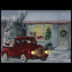 Northlight LED Fiber Optic Retro Red Truck Christmas Wall Art -Northlight Sale Store D361891S 4