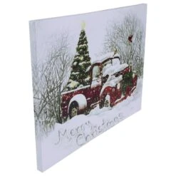 Northlight LED Lighted Truck & Tree Christmas Canvas Wall Art -Northlight Sale Store D361892S 4