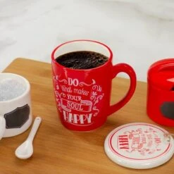 Northlight Red & White Soul Happy Mug & Ornament Gift Set -Northlight Sale Store D362196S 2