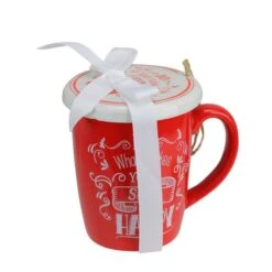 Northlight Red & White Soul Happy Mug & Ornament Gift Set -Northlight Sale Store D362196S 4