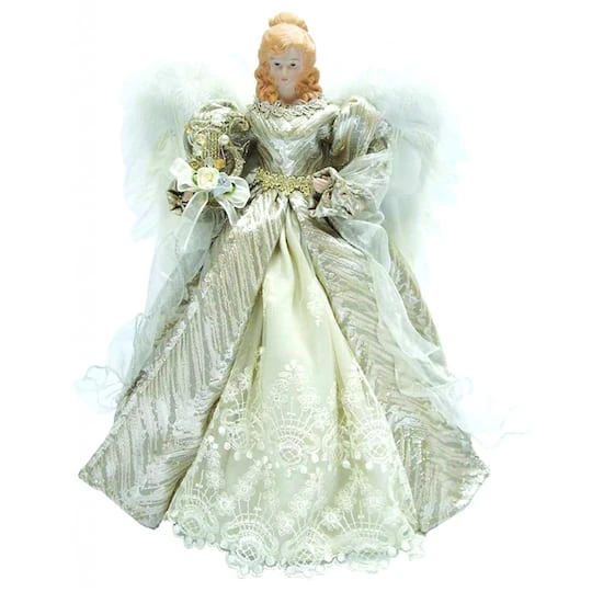 Santa's Workshop 16" Silver Elegance Angel Tree Topper 2 Santa's Workshop 16" Silver Elegance Angel Tree Topper - Image 2