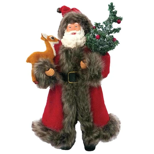 Santa's Workshop 12" Little Friend & Santa Figurine 2 Santa's Workshop 12" Little Friend & Santa Figurine - Image 2