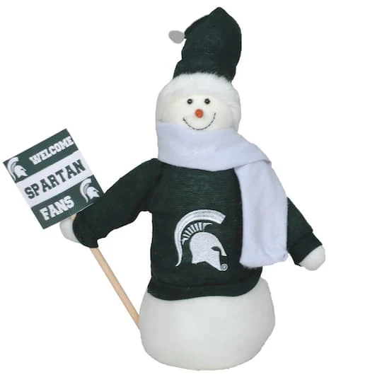 Santa's Workshop 12'' Michigan State Snowman Fan Figurine 1 Santa's Workshop 12'' Michigan State Snowman Fan Figurine