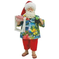 Santa's Workshop 10" Beach Santa & Chair Figurine -Northlight Sale Store D362420S 1 1