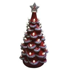 Santa's Workshop 14" NCAA College Team Ceramic LED Christmas Tree University Of Alabama -Northlight Sale Store D362543S 1 1