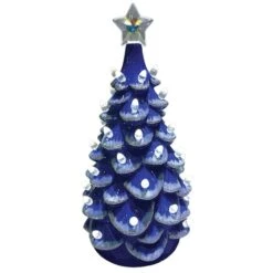 Santa's Workshop 14" NCAA College Team Ceramic LED Christmas Tree University Of Kansas -Northlight Sale Store D362552S 1 1