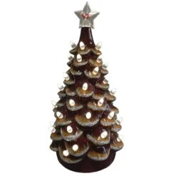 Santa's Workshop 14" NCAA College Team Ceramic LED Christmas Tree Virginia Tech -Northlight Sale Store D362586S 1 1