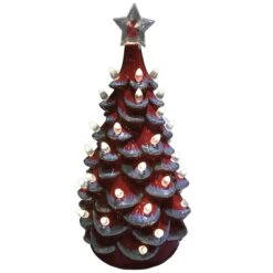 Santa's Workshop 14" NCAA College Team Ceramic LED Christmas Tree Washington State University -Northlight Sale Store D362588S 1 1