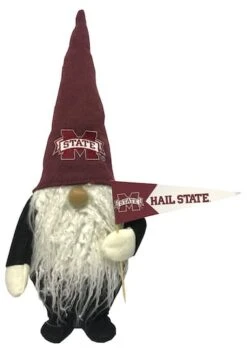 Santa's Workshop 12" College Football Gnome Mississippi State Hail State