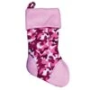 Santa's Workshop 18" Pink & Camo Stocking