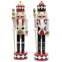 Santa's Workshop 15" Harlequin Nutcracker, 2ct.