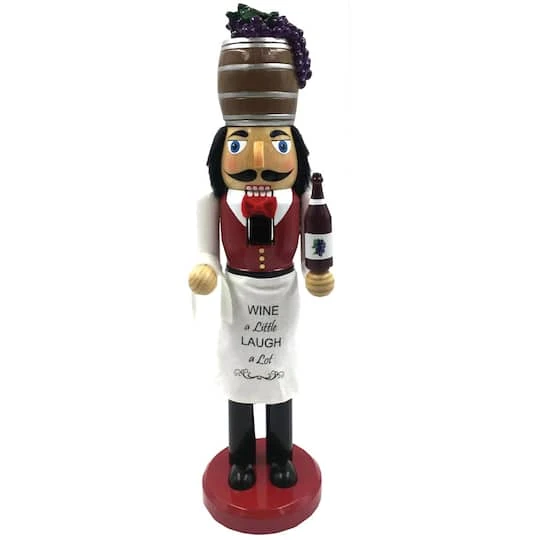 Santa's Workshop 15" Wine Steward Nutcracker 1 Santa's Workshop 15" Wine Steward Nutcracker