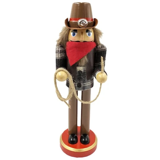Santa's Workshop 12" Lassoing Cowboy Nutcracker 2 Santa's Workshop 12" Lassoing Cowboy Nutcracker - Image 2
