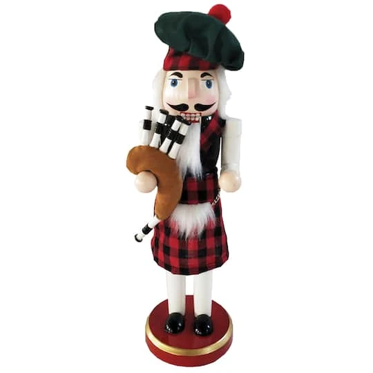 Santa's Workshop 14" Scottish Bagpiper Nutcracker 2 Santa's Workshop 14" Scottish Bagpiper Nutcracker - Image 2
