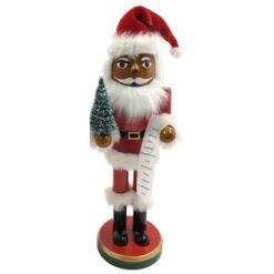 Santa's Workshop 14" Santa With Tree & List Nutcracker