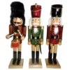 Santa's Workshop 14" Natural Wood Nutcracker Set, 3ct.