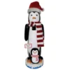 Santa's Workshop 13.5" North Pole Penguins Nutcracker