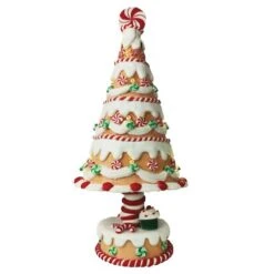 12.5" Santa's Workshop Gingerbread Led Tree Figurine