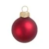 Whitehurst 2ct. 6" Matte Glass Ball Christmas Ornament Red Matte
