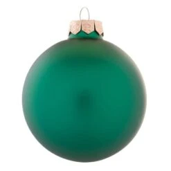 Whitehurst 40ct. 1.5" Matte Glass Christmas Ornaments Green