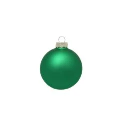 Whitehurst 12ct. 2.75" Matte Glass Ball Ornaments Green Matte