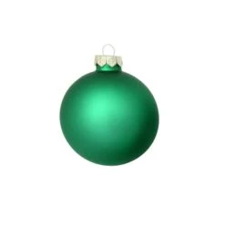 Whitehurst 8ct. 3.25" Matte Glass Ball Ornaments Green Matte -Northlight Sale Store D384954S 11 1