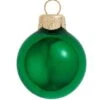 2ct. 6" Shiny Glass Ball Ornaments Green Shiny