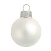 Whitehurst 40ct. 1.5" Matte Glass Christmas Ornaments Silver