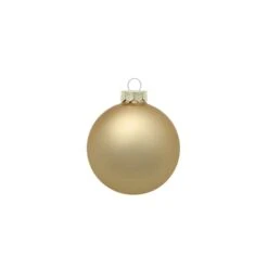 Whitehurst 8ct. 3.25" Matte Glass Ball Ornaments Gold Matte -Northlight Sale Store D384983S 11 1
