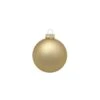 Whitehurst 8ct. 3.25" Matte Glass Ball Ornaments Gold Matte