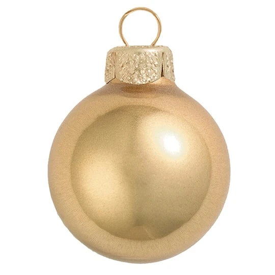 Whitehurst 12ct. 2.75" Gold Metallic Glass Ball Ornaments 2 Whitehurst 12ct. 2.75" Gold Metallic Glass Ball Ornaments - Image 2