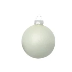 Whitehurst 8ct. 3.25" Pearl Glass Ornaments White Polar Pearl