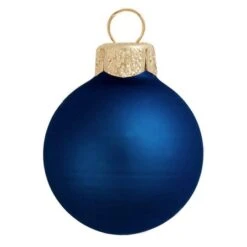 Whitehurst 2ct. 6" Matte Glass Ball Christmas Ornament Midnight Blue Matte