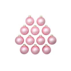 Whitehurst 12ct. 2.75" Matte Glass Ball Ornaments Baby Pink Matte 6 Whitehurst 12ct. 2.75" Matte Glass Ball Ornaments Baby Pink Matte -Northlight Sale Store D385018S 12
