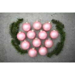 Whitehurst 12ct. 2.75" Matte Glass Ball Ornaments Baby Pink Matte 7 Whitehurst 12ct. 2.75" Matte Glass Ball Ornaments Baby Pink Matte -Northlight Sale Store D385018S 13