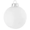 Whitehurst 2ct. 6" Matte Glass Ball Christmas Ornament Snow White Matte
