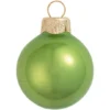 Whitehurst 6ct. 4" Pearl Glass Ball Ornaments Lime Pearl